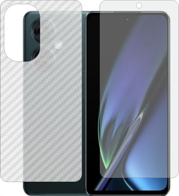 Fasheen Front and Back Tempered Glass for Oppo K11x (Matte Front & Carbon Fiber Skin for Back)(Pack of 2)