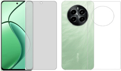 4 YARDS Front and Back Tempered Glass for Realme P1 5G (Matte Finish)(Pack of 1)