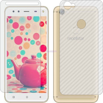Fasheen Front and Back Tempered Glass for MOBIISTAR XQ DUAL (Front Matte Finish & Back 3d Carbon Fiber)(Pack of 2)