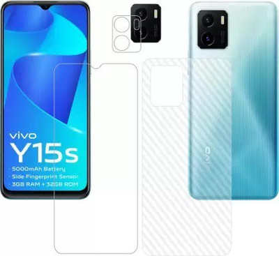 MUTAALI Front and Back Tempered Glass for ViVO Y15s(Pack of 1)