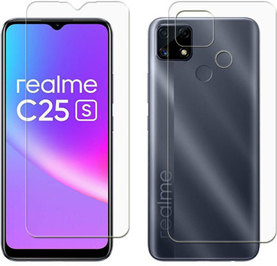 MUTAALI Front and Back Tempered Glass for Realme C25s(Pack of 1)