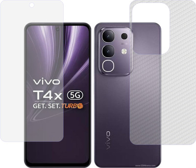 Mobling Front and Back Tempered Glass for vivo T4x 5G(Pack of 2)