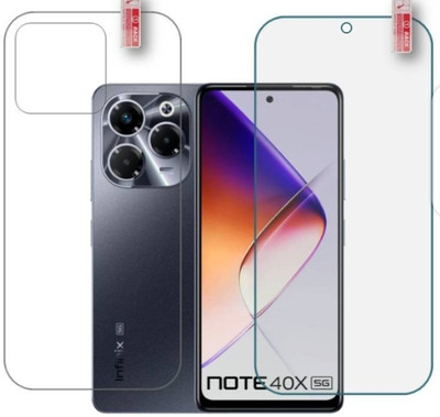 DB Front and Back Tempered Glass for INFINIX NOTE 40X 5G FRONT AND BACK TEMPERED GLASS(Pack of 2)