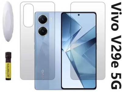 ASVALBUY Front and Back Tempered Glass for Vivo V29e 5G(Pack of 1)