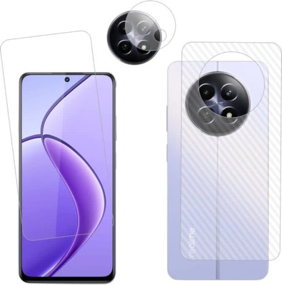 DOWRVIN Front and Back Tempered Glass for REALME 12 5G FRONT AND BACK , CAMERA LENS TEMPERED GLASS(Pack of 3)