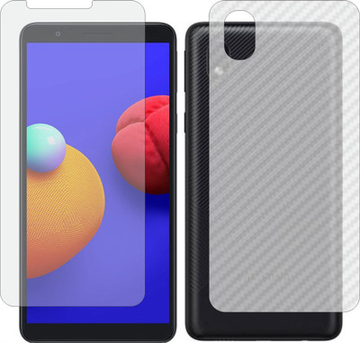 MOBART Front and Back Tempered Glass for SAMSUNG M013F GALAXY M01 CORE(Pack of 2)
