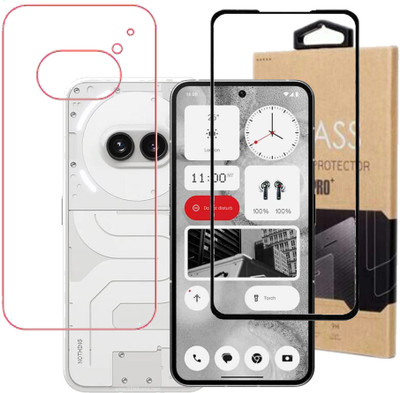 KMPERED Front and Back Tempered Glass for Nothing Phone 2A(Pack of 1)