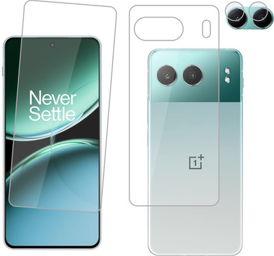 Ten To 11 Front and Back Tempered Glass for OnePlus Nord 4 5G, OnePlus Nord 4 5G [With Rear Camera Lens Guard](Pack of 3)