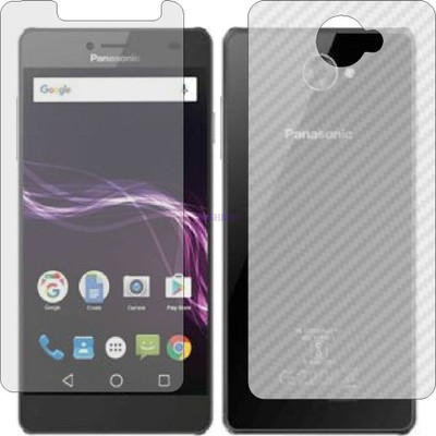 Fasheen Front and Back Tempered Glass for PANASONIC P71 (Front Matte Finish & Back 3d Carbon Fiber)(Pack of 2)