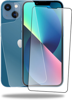 OZitune Front and Back Tempered Glass for iPhone 13 Screen Protector, Super Premium Clarity Glass, Combo Pack(Pack of 2)