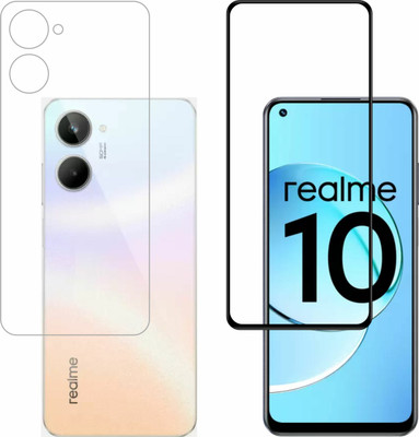 Ten To 11 Front and Back Tempered Glass for Realme 10(Pack of 2)
