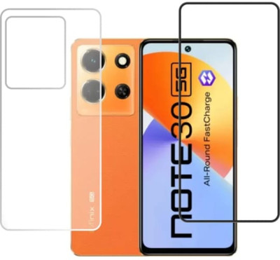 DOWRVIN Front and Back Tempered Glass for INFINIX NOTE 30 5G FRONT AND BACK TEMPERED GLASS(Pack of 2)