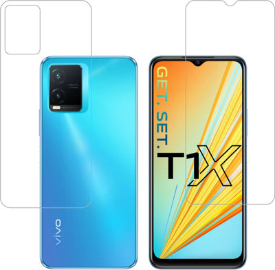 Vatsin Front and Back Tempered Glass for ViVO T1X(Pack of 2)