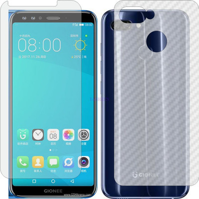 Fasheen Front and Back Tempered Glass for GIONEE S11 (Front Matte Finish & Back 3d Carbon Fiber)(Pack of 2)