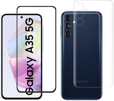 4 YARDS Front and Back Tempered Glass for Samsung Galaxy A35 5G (D-Plus)(Pack of 1)