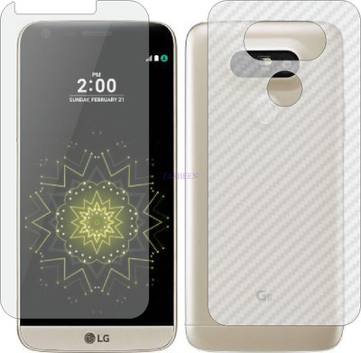 Fasheen Front and Back Tempered Glass for LG G5 (Front Matte Finish & Back 3d Carbon Fiber)(Pack of 2)