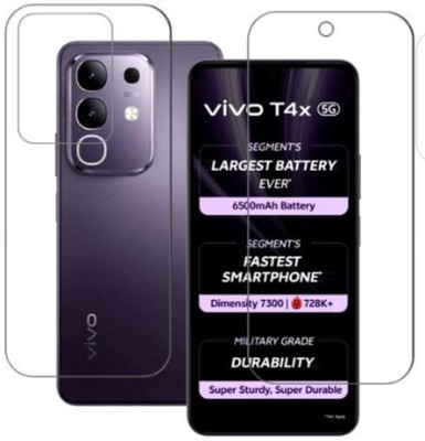 KHWABEEDA Front and Back Tempered Glass for VIVO T4X 5G(Pack of 2)