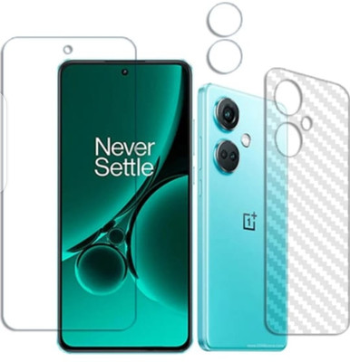 KHWABEEDA Front and Back Tempered Glass for ONEPLUS NORD CE 3(Pack of 3)