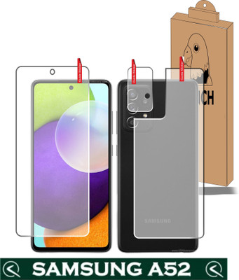 FINCH Front and Back Tempered Glass for SAMSUNG GALAXY A52(Pack of 3)