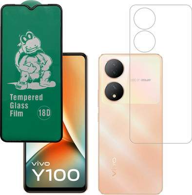 Vatsin Front and Back Tempered Glass for ViVO Y100 5G(Pack of 2)
