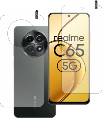 DB Front and Back Tempered Glass for REALME C65 5G(Pack of 2)