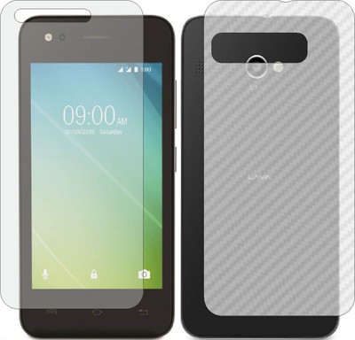 Fasheen Front and Back Tempered Glass for LAVA A50(Pack of 2)