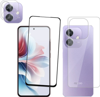 Ten To 11 Front and Back Tempered Glass for Oppo A3x 5G, Oppo A3x 5G [With Rear Camera Lens Guard](Pack of 3)