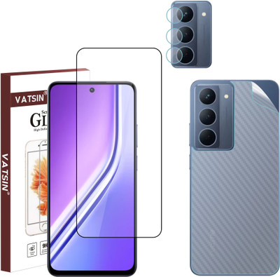 Vatsin Front and Back Tempered Glass for Realme P3X(Pack of 3)
