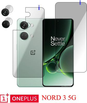 Cinzia Front and Back Tempered Glass for OnePlus Nord 3 5G(Pack of 3)