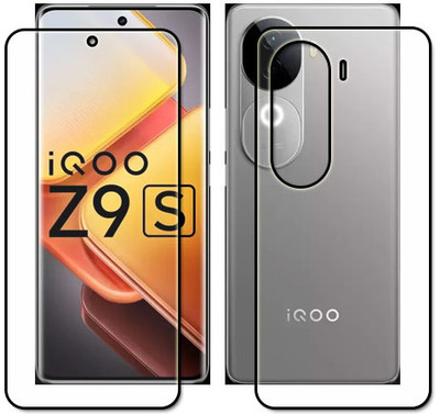 tombik Front and Back Tempered Glass for 25cq-iQOO Z9s-fb uv(Pack of 2)