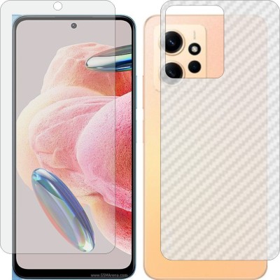 MOBART Front and Back Tempered Glass for XIAOMI REDMI NOTE 12 4G(Pack of 2)