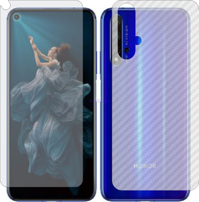 Fasheen Front and Back Tempered Glass for HUAWEI HONOR 20 (Front Matte Finish & Back 3d Carbon Fiber)(Pack of 2)