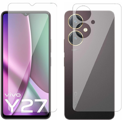 4 YARDS Front and Back Tempered Glass for Vivo Y27(Pack of 1)