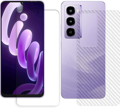 MUTAALI Front and Back Tempered Glass for itel City 100 4G(Pack of 1)