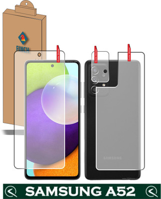 Olonga Front and Back Tempered Glass for SAMSUNG GALAXY A52(Pack of 3)