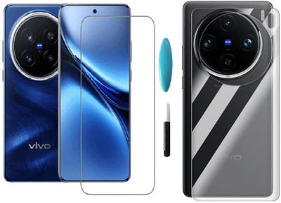 Hyper Front and Back Tempered Glass for vivo X200 5G, VIVO X200(Pack of 1)
