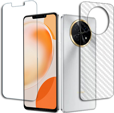 SOMTONE Front and Back Tempered Glass for Huawei nova Y91 FRONT BACK(Pack of 1)