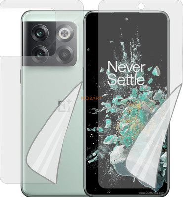 MOBART Front and Back Tempered Glass for ONE PLUS 10 T (Edge To Edge TPU, Full Coverage)(Pack of 1)