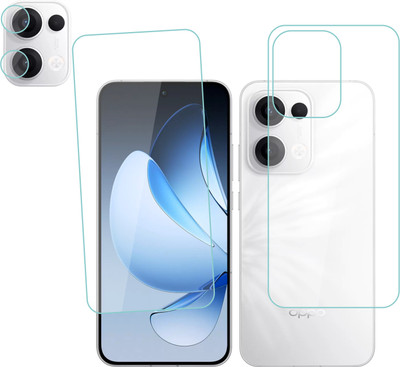 Ten To 11 Front and Back Tempered Glass for Oppo Reno 13 5G(Pack of 3)