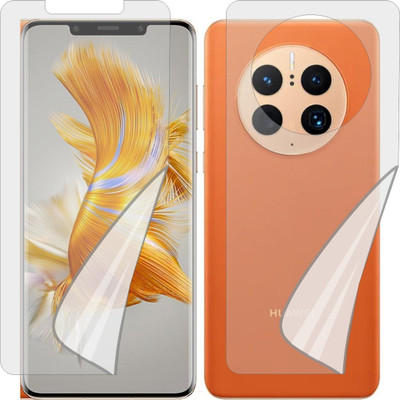 ZINGTEL Front and Back Tempered Glass for HUAWEI MATE 50 PRO DCOAL00 (Edge To Edge TPU Full Coverage)(Pack of 1)