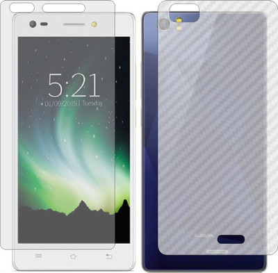Fasheen Front and Back Tempered Glass for LAVA V2(Pack of 2)