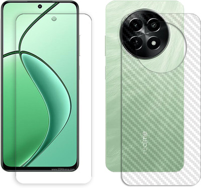 SOMTONE Front and Back Tempered Glass for Realme 12x FRONTBACK SCREEN GUARD(Pack of 1)
