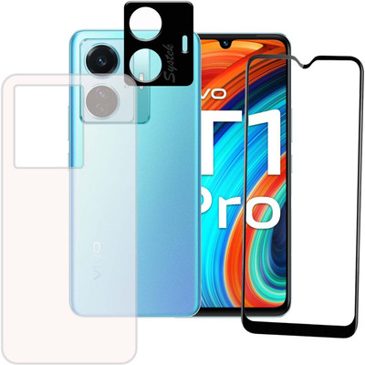 Systek Front and Back Tempered Glass for Vivo T1 Pro 5G(Pack of 3)