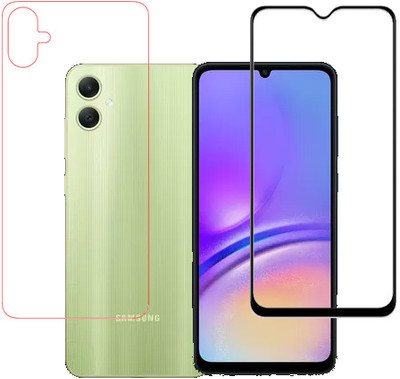 HOBBYTRONICS Front and Back Tempered Glass for Samsung Galaxy A05(Pack of 1)