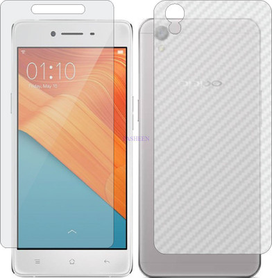 Fasheen Front and Back Tempered Glass for OPPO A37F OCTA CORE (Front Matte Finish & Back 3d Carbon Fiber)(Pack of 2)