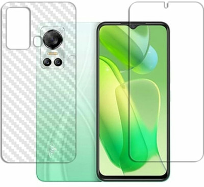 DOWRVIN Front and Back Tempered Glass for Itel S18 Front and back tempered glass(Pack of 2)