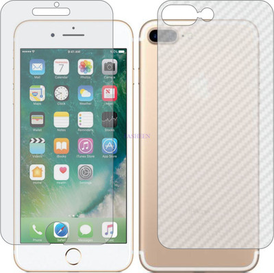 Fasheen Front and Back Tempered Glass for APPLE IPHONE 7 PLUS (Front Matte Finish & Back 3d Carbon Fiber)(Pack of 2)