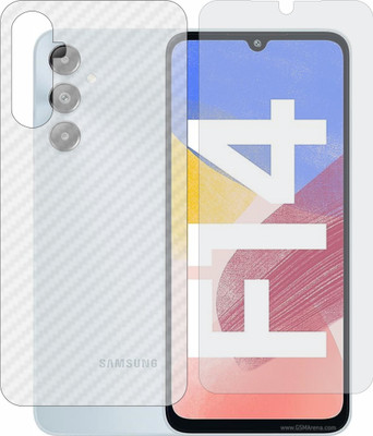 Fasheen Front and Back Tempered Glass for Samsung Galaxy F14 4G(Pack of 2)