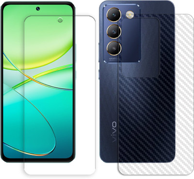 SOMTONE Front and Back Tempered Glass for vivo V30 Lite 4G FRONTBACK SCREEN GUARD(Pack of 1)