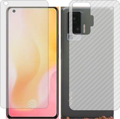 MOBART Front and Back Tempered Glass for VIVO X50 SERIES(Pack of 2)